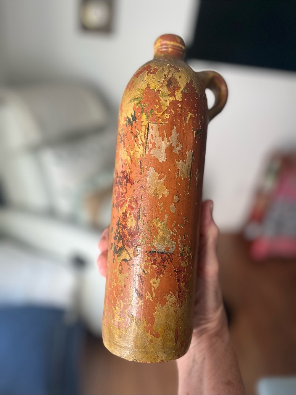 Antique salt glazed German mineral bottle 1800…